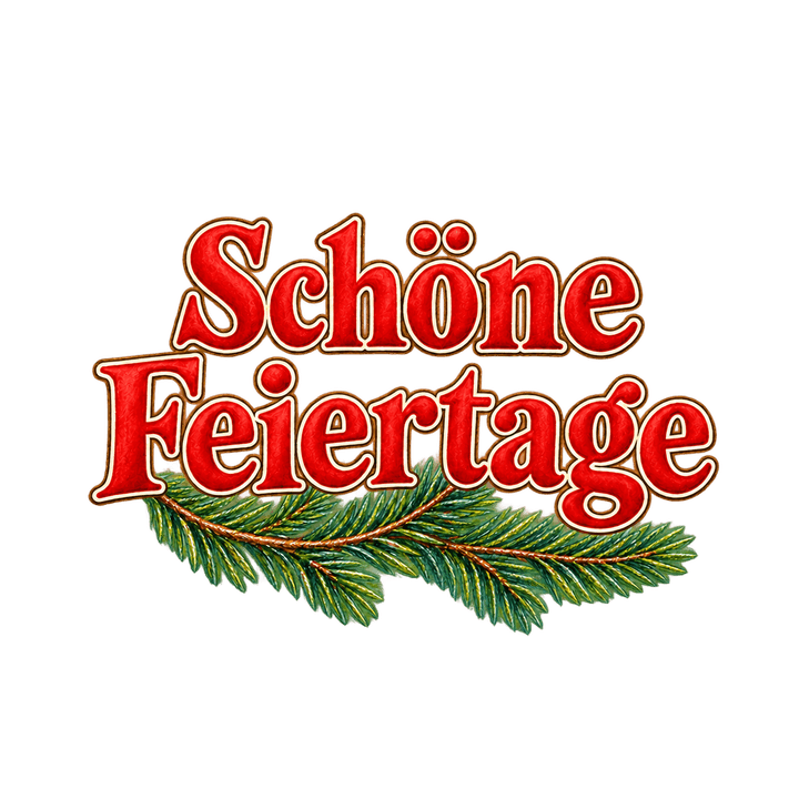 Roter Serifen-Schriftzug Schöne Feiertage – Weihnachten Clipart, transparentes PNG
