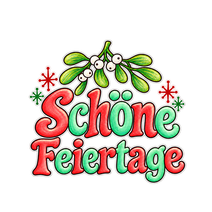 Retro-Schriftzug Schöne Feiertage – Weihnachten Clipart, transparentes PNG