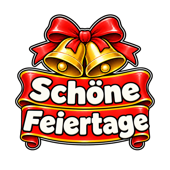 Rotes Schriftband Schöne Feiertage – Weihnachten Clipart, transparentes PNG