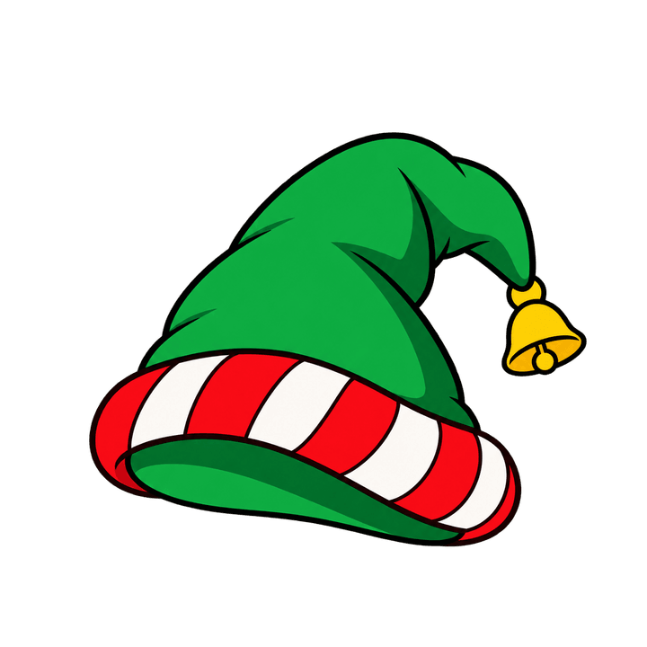 Gorro de duende – Natal PNG com fundo transparente