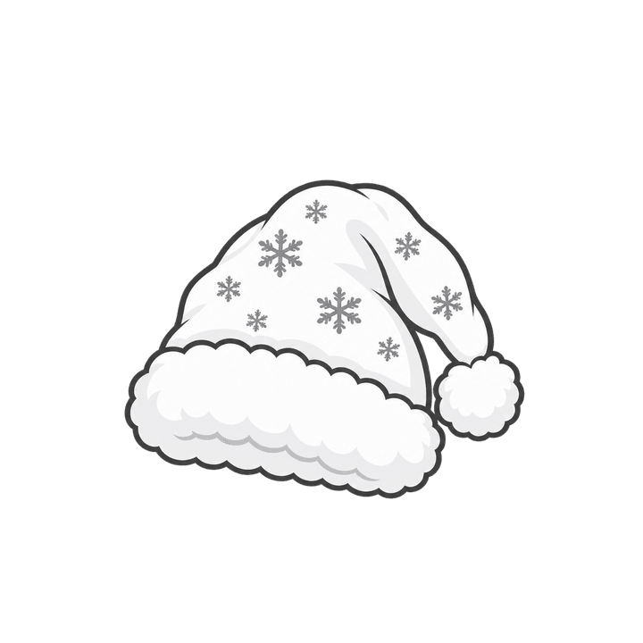 Gorro branco – Natal PNG com fundo transparente