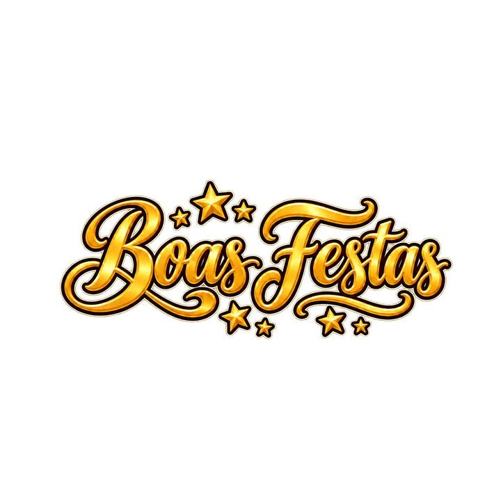 Boas Festas manuscrito – Natal PNG com fundo transparente
