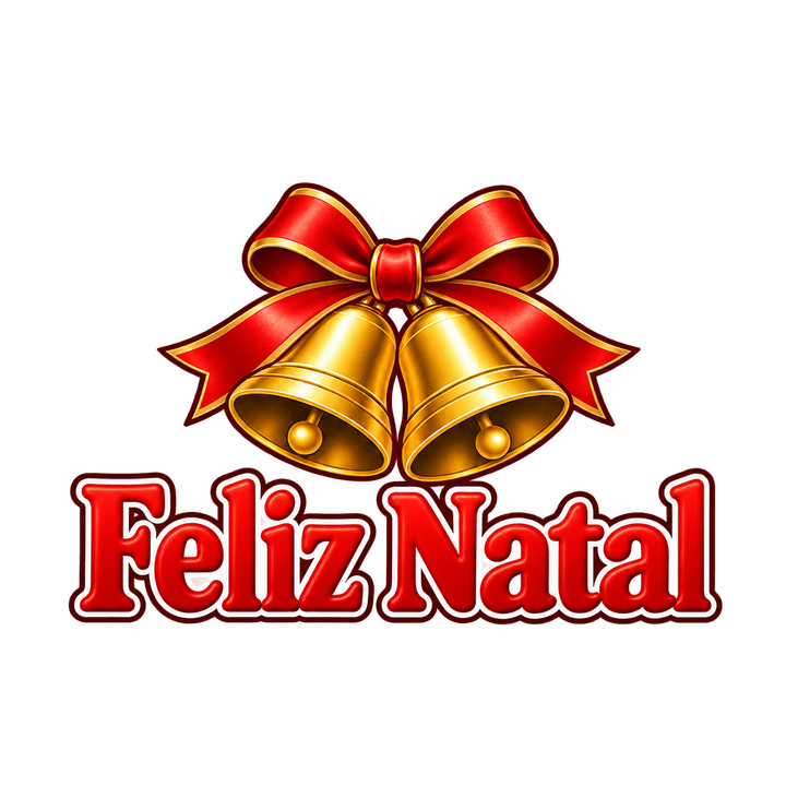 Feliz Natal com sinos – Natal PNG com fundo transparente