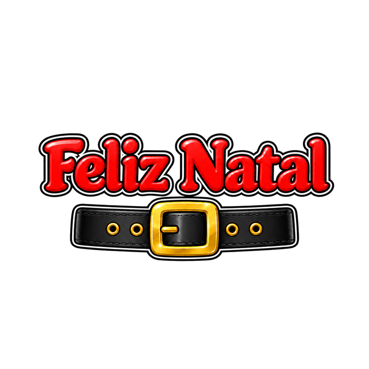 Feliz Natal com cinto – Natal PNG com fundo transparente