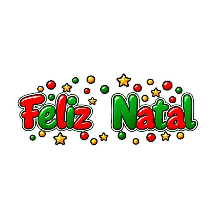 Feliz Natal com confete – Natal PNG com fundo transparente