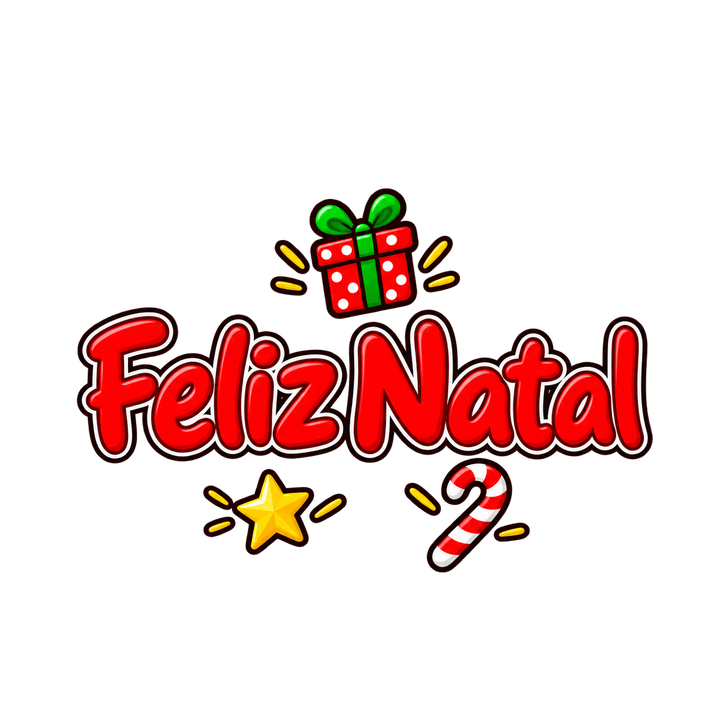 Feliz Natal com bengala doce – Natal PNG com fundo transparente