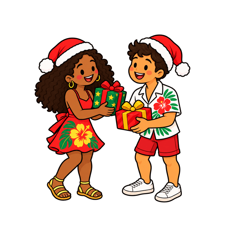 Troca do amigo secreto – Natal PNG com fundo transparente