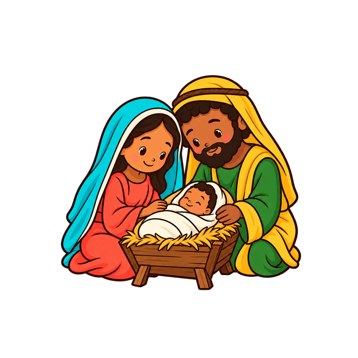Sagrada Família do presépio – Natal PNG com fundo transparente