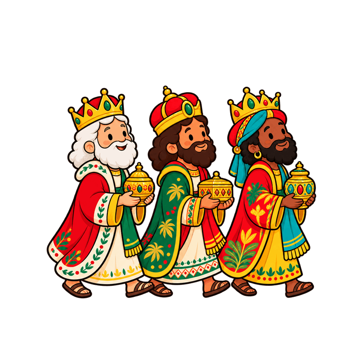 Reis Magos do presépio – Natal PNG com fundo transparente