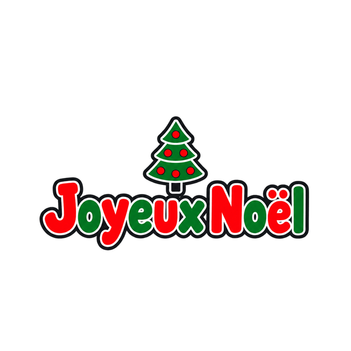 Joyeux Noël au petit sapin – clipart de Noël PNG transparent