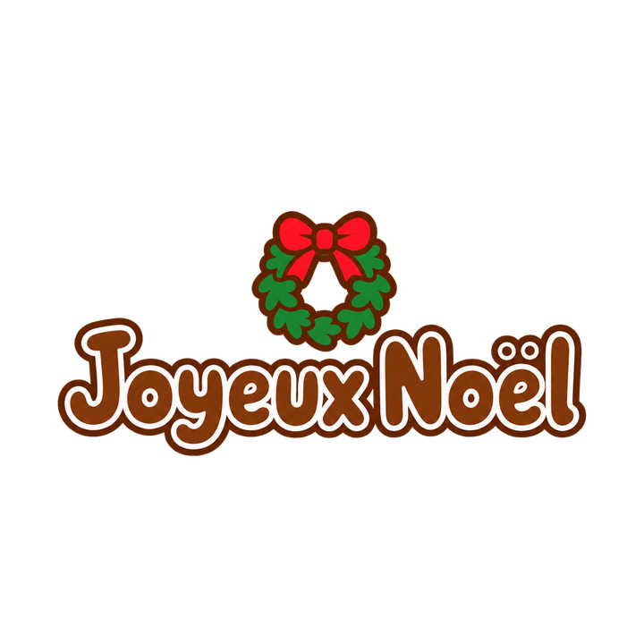 Joyeux Noël en pain d’épices – clipart de Noël PNG transparent