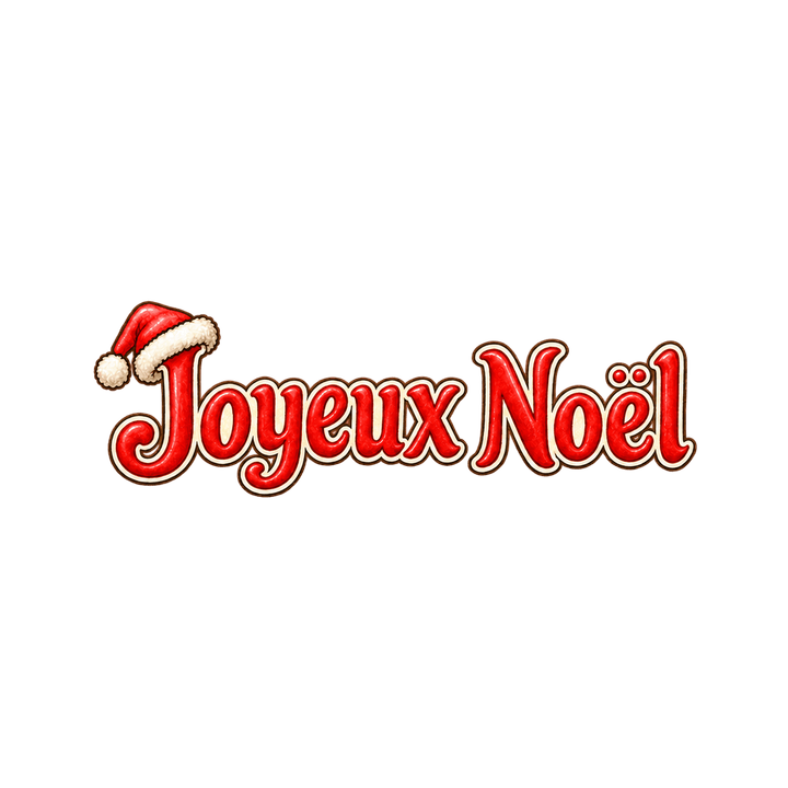 Joyeux Noël rétro au bonnet – clipart de Noël PNG transparent