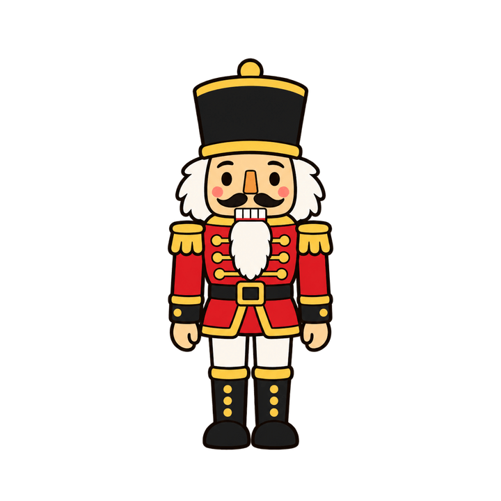 くるみ割り人形のイラスト（クリスマス・透過PNG）