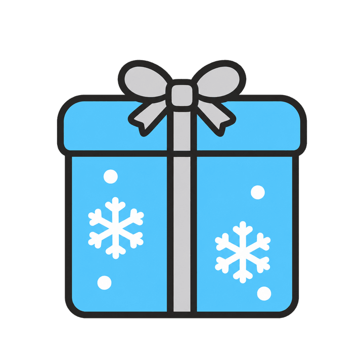 小さなプレゼントのイラスト（クリスマス・透過PNG）