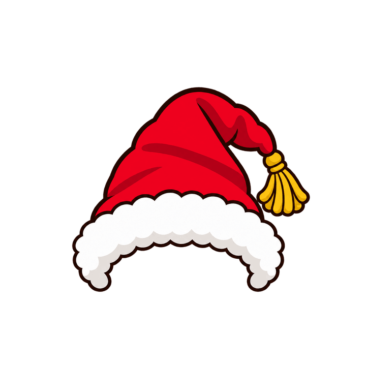 Gorro de terciopelo con borla dorada PNG sin fondo