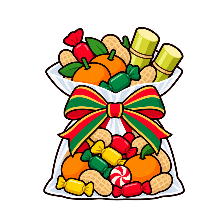 Bolsita de aguinaldo de posada mexicana PNG sin fondo