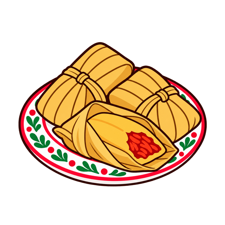 Plato de tamales PNG sin fondo
