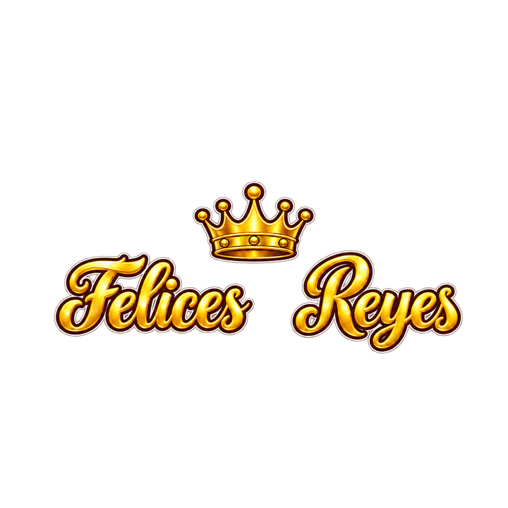 Felices Reyes con corona dorada PNG sin fondo