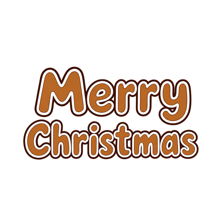Gingerbread Cookie Merry Christmas – Christmas clipart, transparent PNG