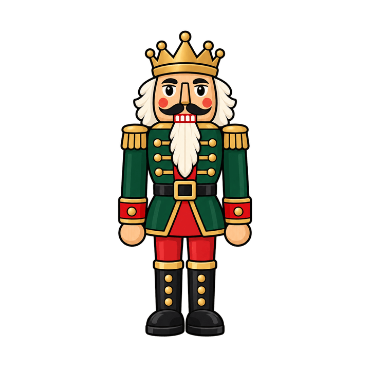 Green Nutcracker King – Christmas clipart, transparent PNG