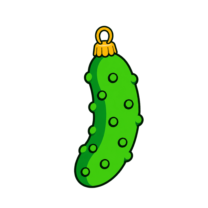 Christmas Pickle Ornament – Christmas clipart, transparent PNG